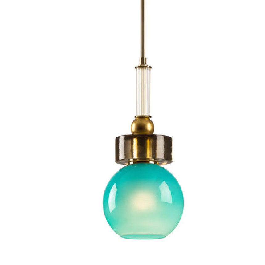 Blue Sphere Accent Pendant Lamp | Villari Lolite Etienne