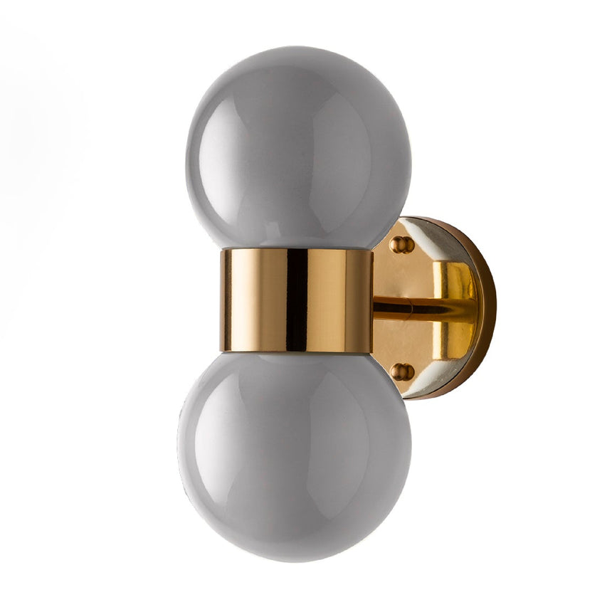 Double Glass Sphere Wall Lamp | Villari Lady V