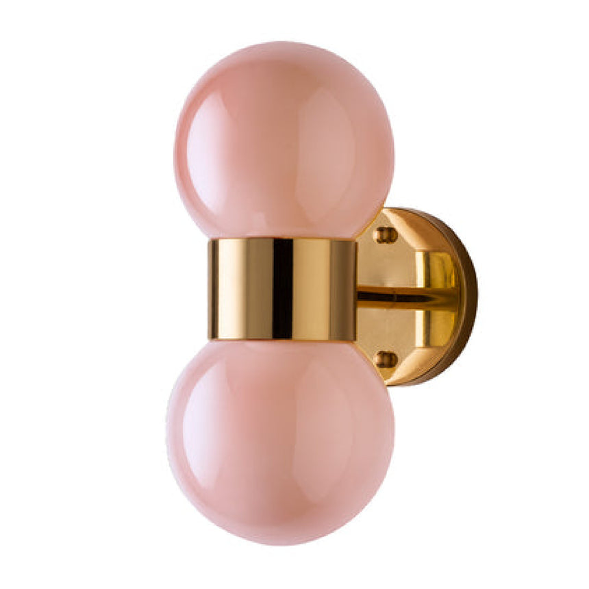 Double Glass Sphere Wall Lamp | Villari Lady V