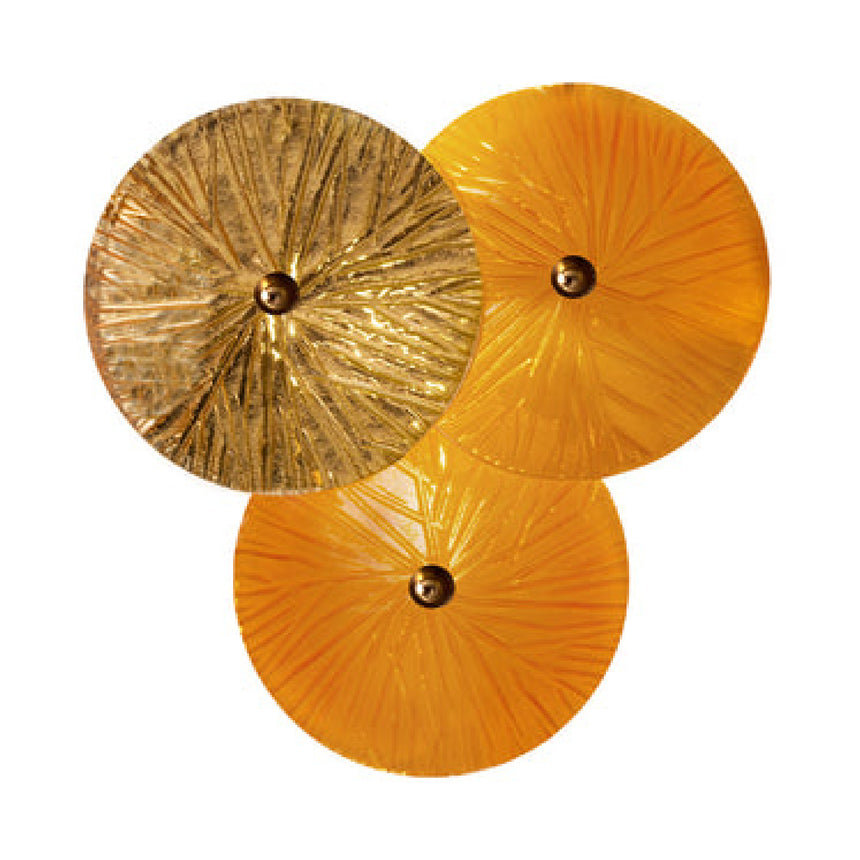 Yellow Glass 2-Light Wall Lamp | Villari Candy