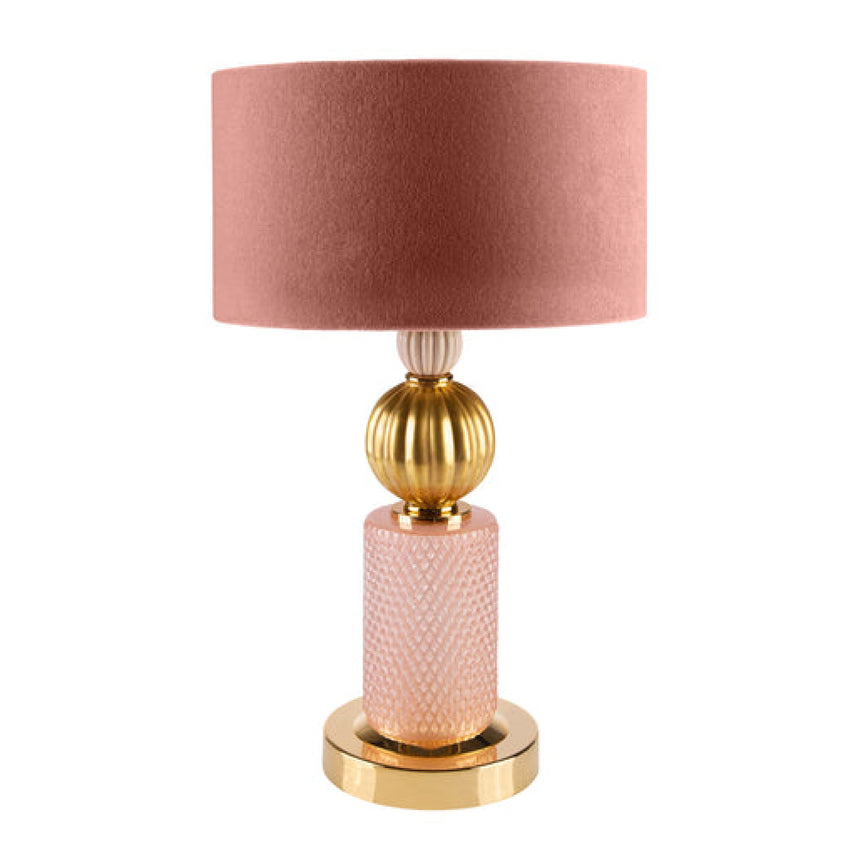 Pink & Gold Table Lamp | Villari Athena