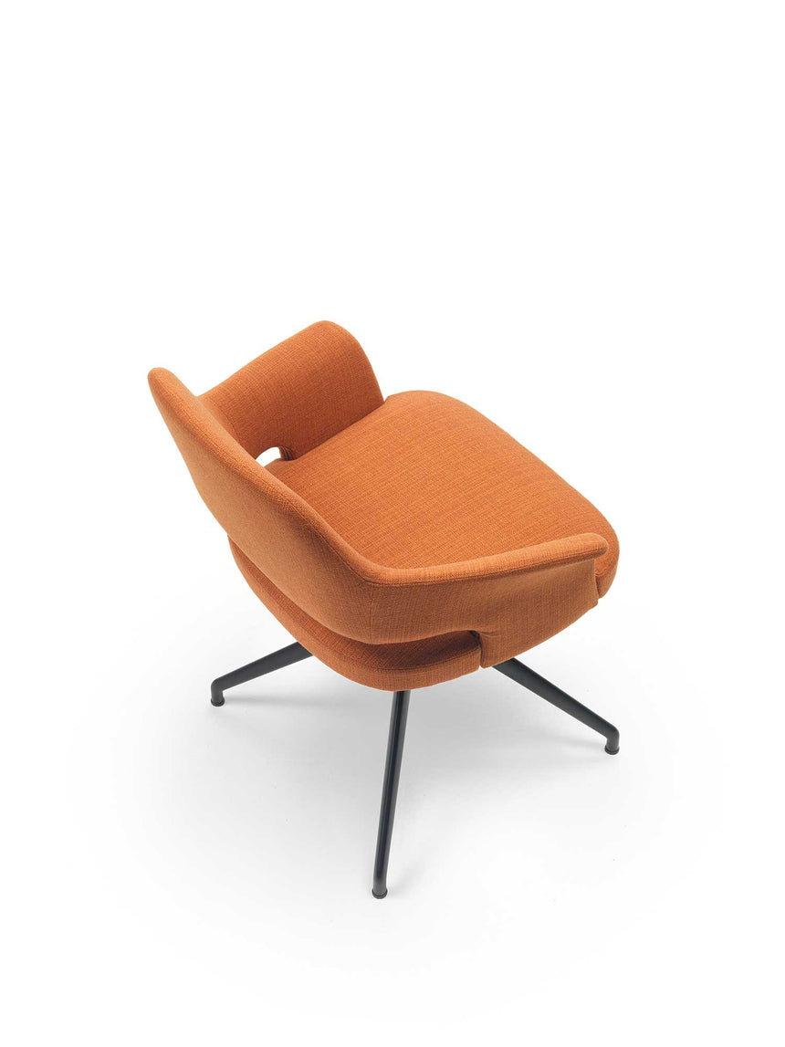 Cut-Out Design Swivel Chair | Marelli Amy