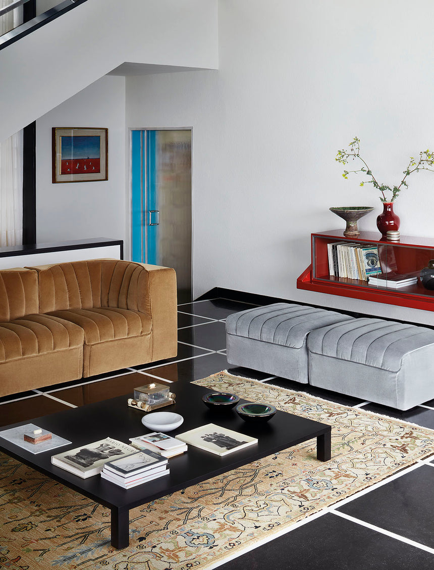 Square Upholstered Pouf | Arflex 9000