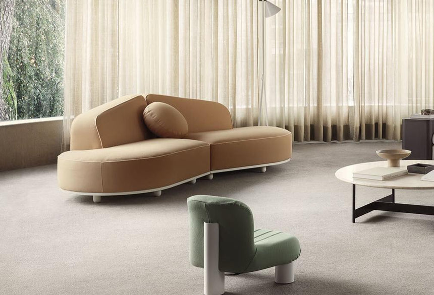 Trapezoid Shaped Sofa | Arflex Arcolor