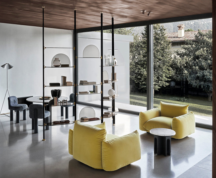 Plush Pillow-Style Lounge Chair | Arflex Marenco