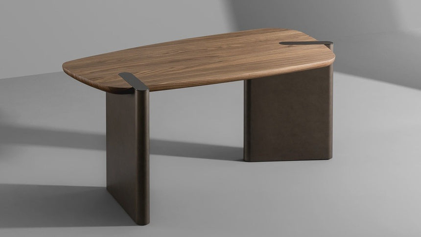 Minimalist Wooden Dining Table | Bonaldo Flatiron