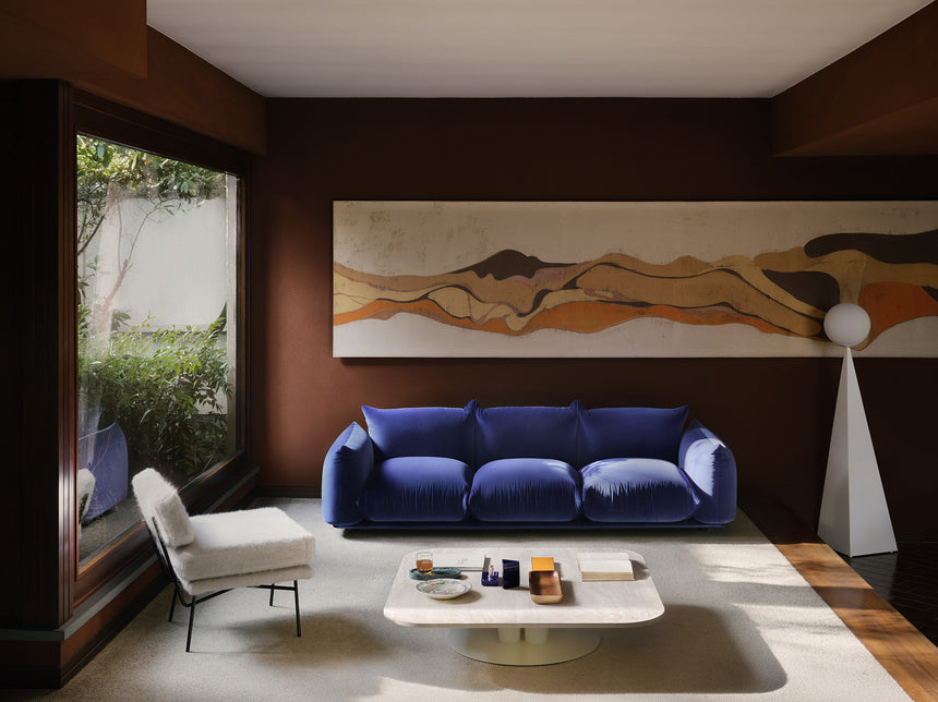 Double-Padded Modern Lounge Chair | Arflex Elettra