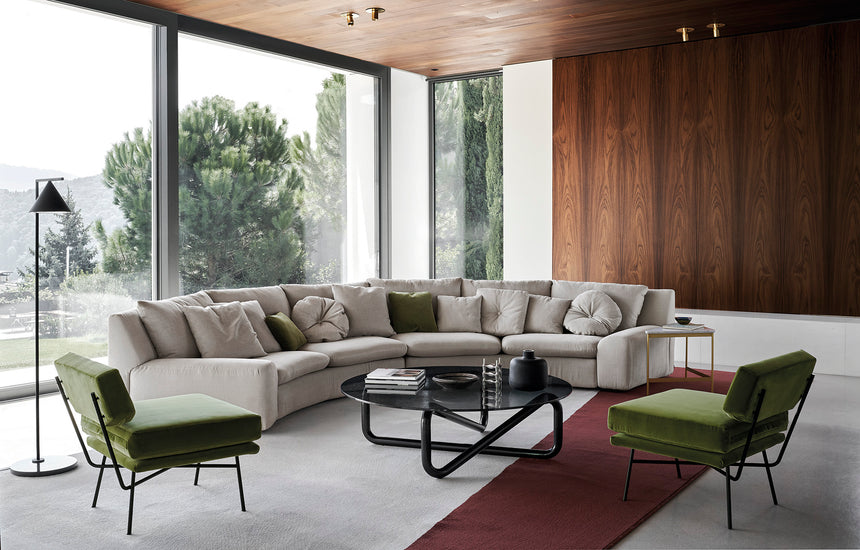 Double-Padded Modern Lounge Chair | Arflex Elettra