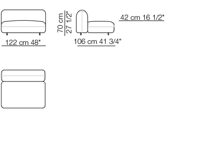 Modular Fabric Sofa | Arflex Tokio