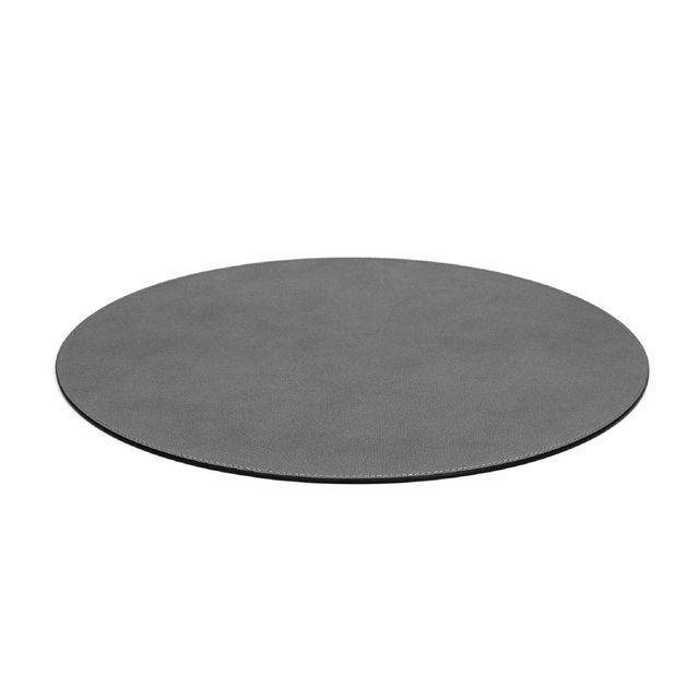 Grained Leather Round Placemat | Pinetti | Italianfurniture.com
