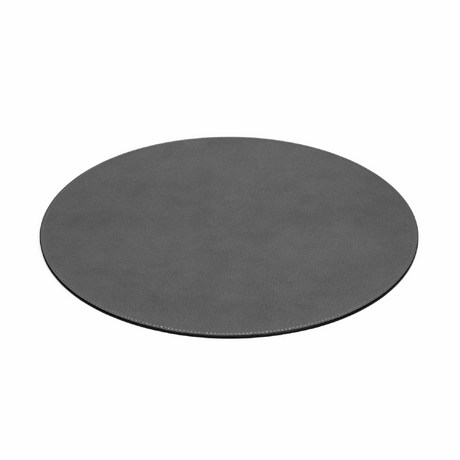 Grained Leather Round Placemat | Pinetti | Italianfurniture.com