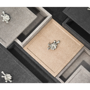 Leather Wrapped Square Box | Pinetti Thalia | Italianfurniture.com