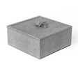 Leather Wrapped Square Box | Pinetti Thalia | Italianfurniture.com