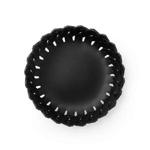 Leather Strips Short Basket | Pinetti Almeria | Italianfurniture.com