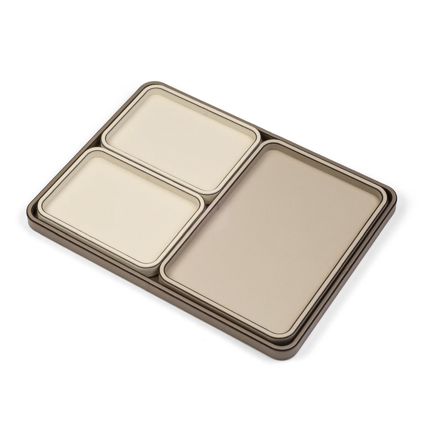 Hand-Stitched Leather Tray | Pinetti Jane | Italianfurniture.com