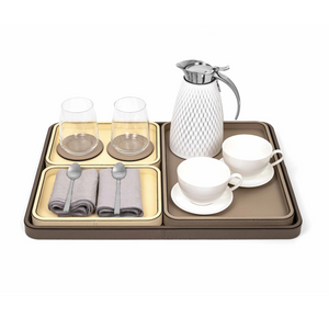 Hand-Stitched Leather Tray | Pinetti Jane | Italianfurniture.com