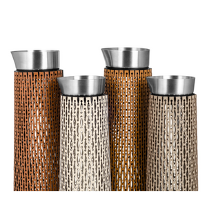 Leather-Wrapped Glass Carafe | Pinetti Sophie | Italianfurniture.com