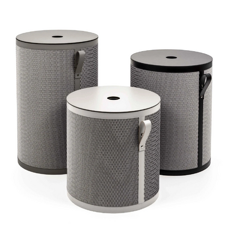 Leather Tall Round Basket | Pinetti Nadia | Italianfurniture.com