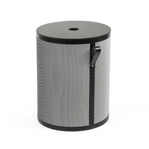 Leather Short Round Basket | Pinetti Nadia | Italianfurniture.com