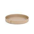 Calfskin Leather Round Tray | Pinetti Venere | Italianfurniture.com