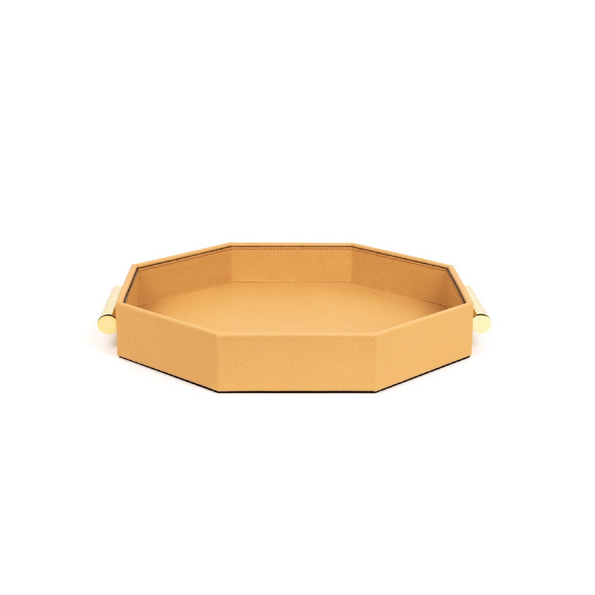 Hexagonal Leather Tray | Pinetti Grace | Italianfurniture.com