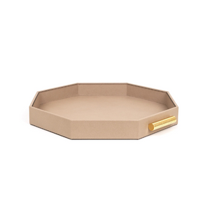Hexagonal Leather Tray | Pinetti Grace | Italianfurniture.com