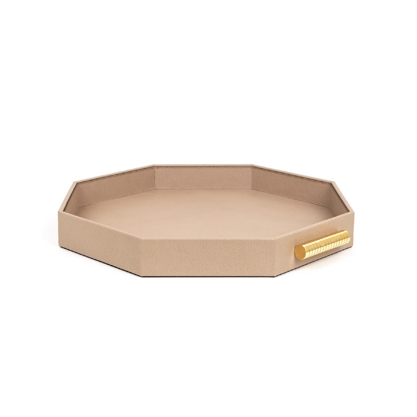 Hexagonal Leather Tray | Pinetti Grace | Italianfurniture.com