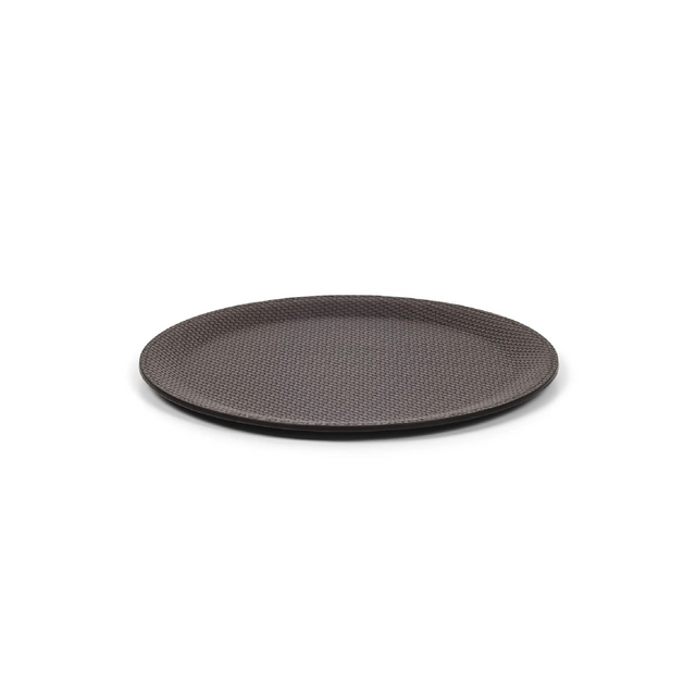 Round Calf Leather Tray | Pinetti Victor | Italianfurniture.com