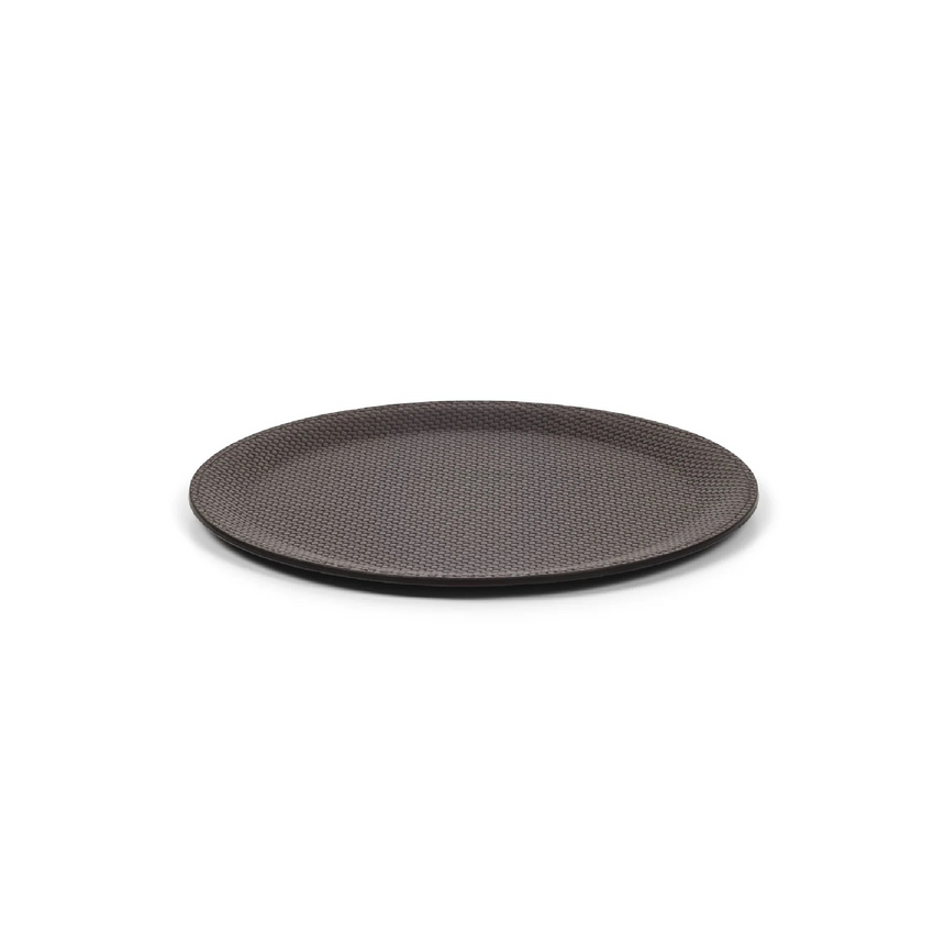 Round Calf Leather Tray | Pinetti Victor | Italianfurniture.com