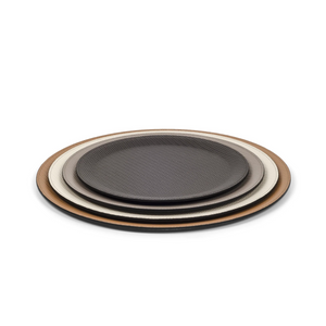 Round Calf Leather Tray | Pinetti Victor | Italianfurniture.com