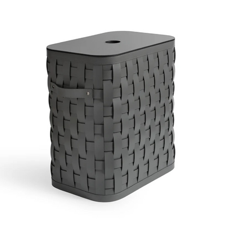 Flat Lidded Rectangular Tall Basket | Pinetti Demetra | Italianfurniture.com
