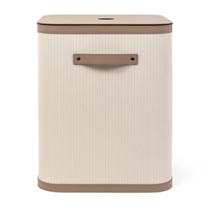 Square Lidded Leather Basket | Pinetti Roda | Italianfurniture.com
