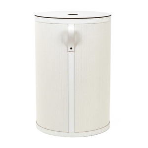 Round Lidded Leather Basket | Pinetti Roda | Italianfurniture.com