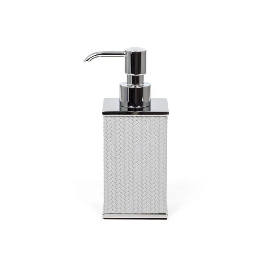 Leather Covered Square Bathroom Set | Pinetti Olimpia | Italianfurniture.com