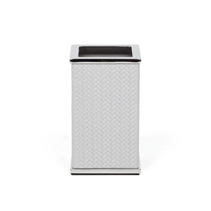 Leather Covered Square Bathroom Set | Pinetti Olimpia | Italianfurniture.com