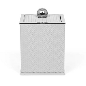 Leather Covered Square Bathroom Set | Pinetti Olimpia | Italianfurniture.com