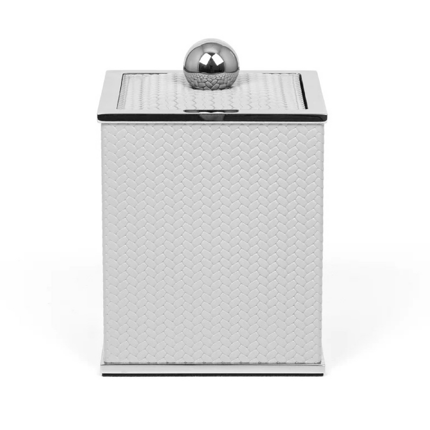 Leather Covered Square Bathroom Set | Pinetti Olimpia | Italianfurniture.com