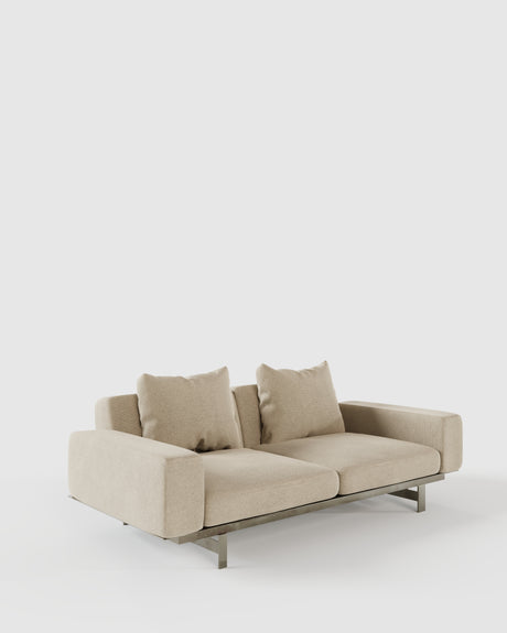 2-Seater Fabric Modular Sofa | Lema Yard | ItalianFurniture.com