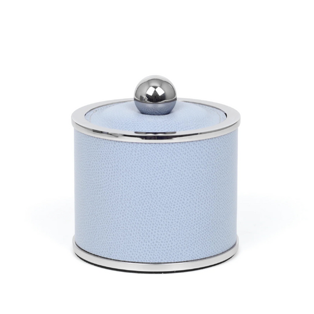 Round Leather Cotton Pad Holder | Pinetti Olimpia | Italianfurniture.com