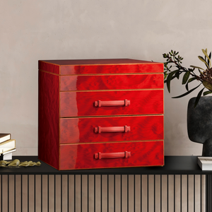 Red Briar & Mahogany 3-Drawer Multigame | Agresti Casino Passion | Italianfurniture.com