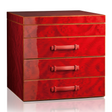 Red Briar & Mahogany 3-Drawer Multigame | Agresti Casino Passion | Italianfurniture.com