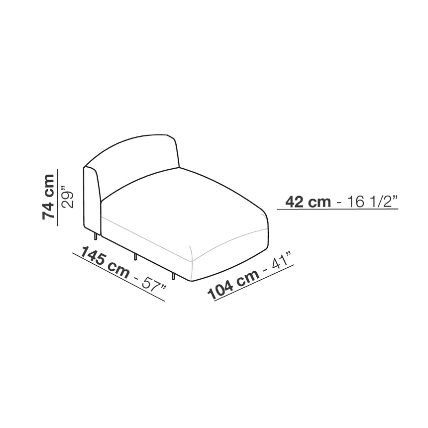 Arched Backrest Daybed | Arflex Soft Beat