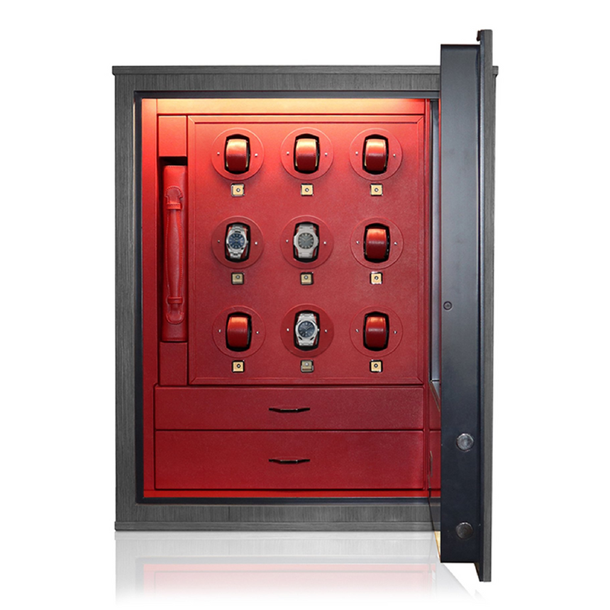 Wall-Mounted Armoire with Safe | Agresti Il Forziere Delle Ore | Italianfurniture.com