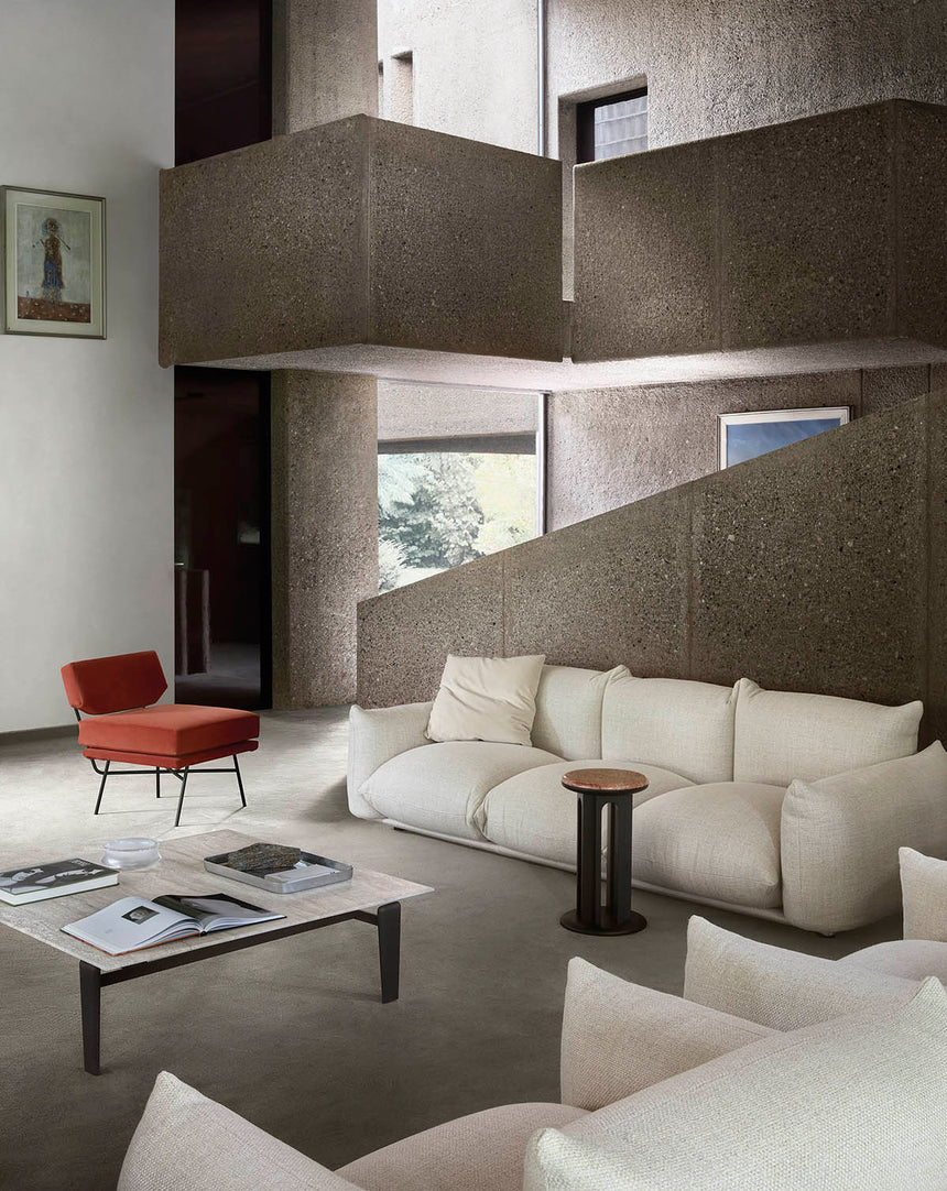 Double-Padded Modern Lounge Chair | Arflex Elettra