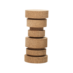 Turned Cork Accent Stool | Mogg King&Queen