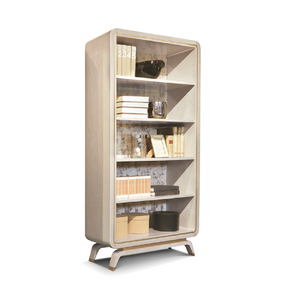 Curved Frame Wood Bookcase | Redeco Hanami