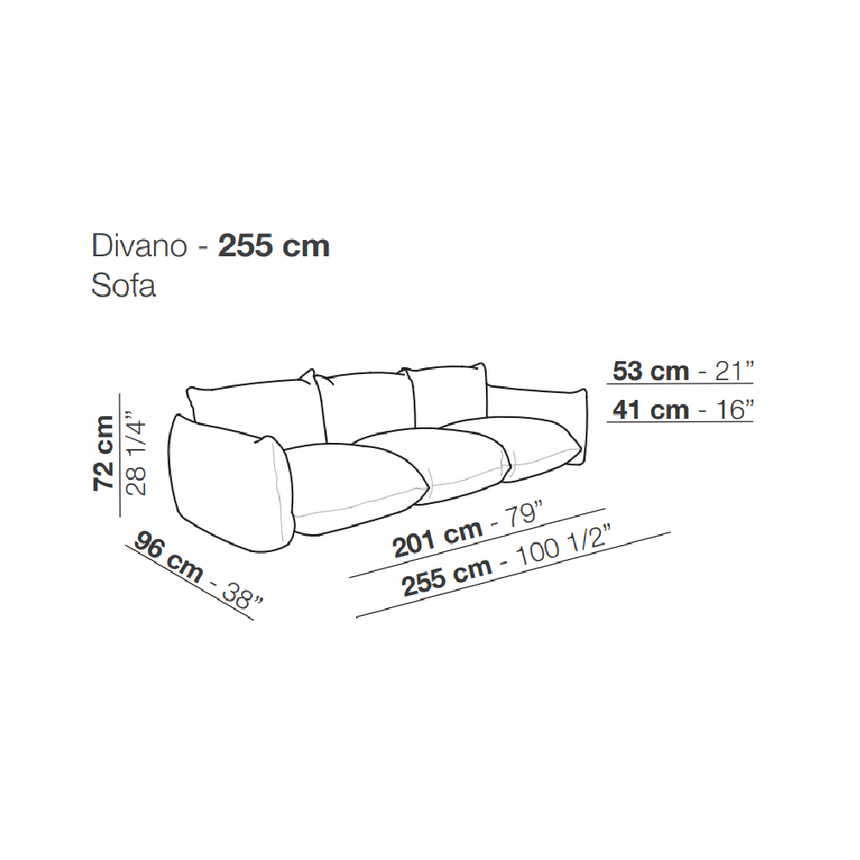 Fabric Outdoor Sofa | Arflex Marenco