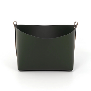 Leather Strapped Basket | Pinetti Ovo | Italianfurniture.com