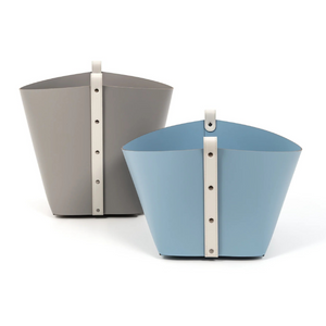 Leather Strapped Basket | Pinetti Ovo | Italianfurniture.com