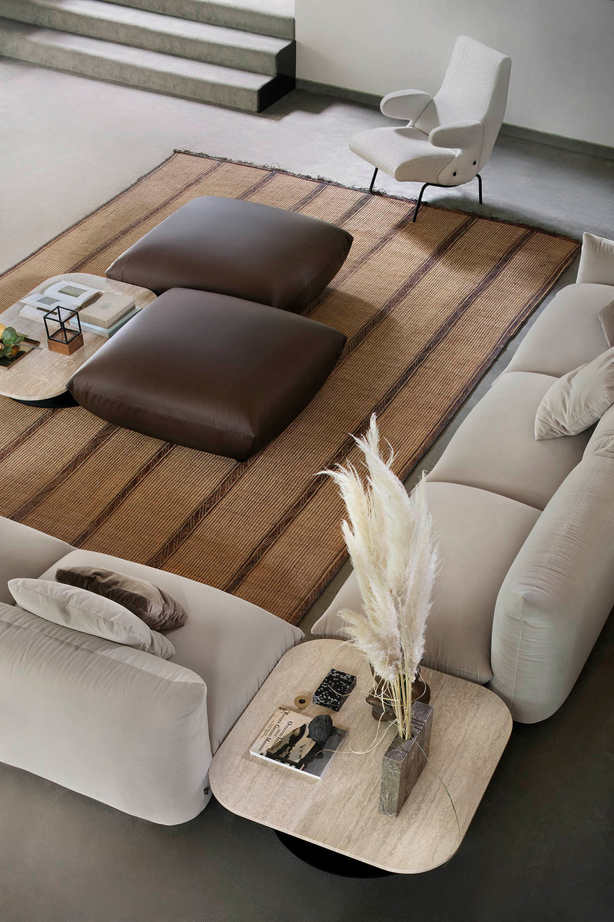 Pillow-Style Square Ottoman | Arflex Marenco